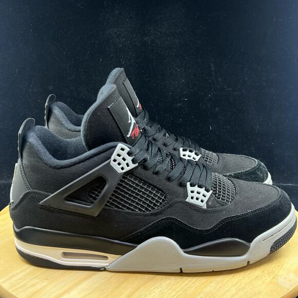 Jordan 4 Retro SE Mid Black Canvas DH7138-006 Size 12 - Picture 5 of 10